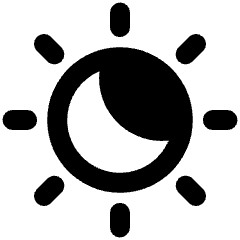 Light Dark Mode Icon from Plump Remix Set