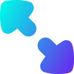 Triangle Arrow Expand Diagonal Large 2 Icon from Flex Gradient Set