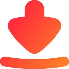Triangle Arrow Move Down Large 1 Icon from Flex Gradient Set