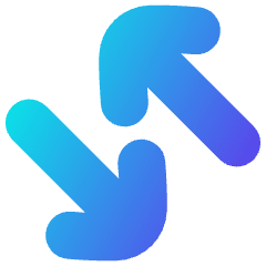 Line Arrow Transfer Diagonal Large 4 Icon from Flex Gradient Set