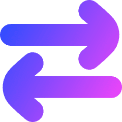Line Arrow Transfer Horizontal Large 2 Icon from Flex Gradient Set