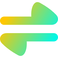 Triangle Arrow Transfer Horizontal Large 1 Icon from Flex Gradient Set