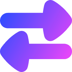 Triangle Arrow Transfer Horizontal Large 2 Icon from Flex Gradient Set