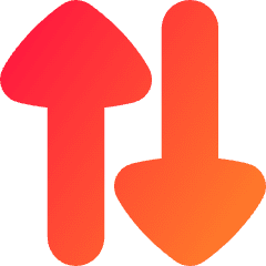 Triangle Arrow Transfer Vertical Large 2 Icon from Flex Gradient Set