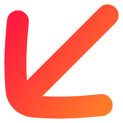 Line Arrow Diagonal Bottom Left Large Icon from Flex Gradient Set