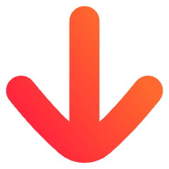 Line Arrow Down Large 1 Icon from Flex Gradient Set