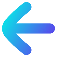 Line Arrow Left Large 1 Icon from Flex Gradient Set