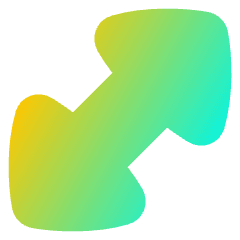 Diagonal Triangle Arrow Large 1 Icon from Flex Gradient Set