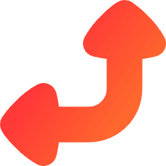 Triangle Arrow Bottom Right Corner Large Icon from Flex Gradient Set