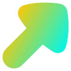 Triangle Arrow Diagonal Upper Right Large Icon from Flex Gradient Set