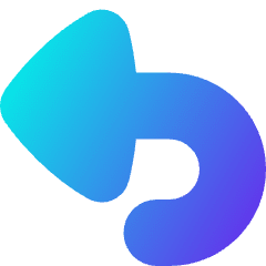 Triangle Arrow Turn Backward Large Icon from Flex Gradient Set