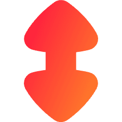 Triangle Arrow Vertical Large Icon from Flex Gradient Set