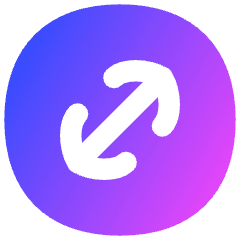 Line Arrow Diagonal Circle 1 Icon from Flex Gradient Set