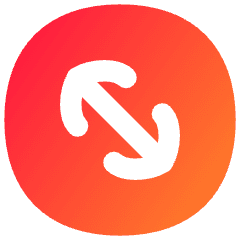 Line Arrow Diagonal Circle 2 Icon from Flex Gradient Set