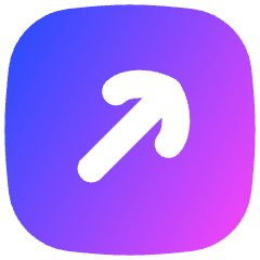 Line Arrow Diagonal Top Right Square Icon from Flex Gradient Set