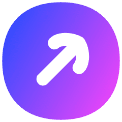 Line Arrow Diagonal Upper Right Square Icon from Flex Gradient Set