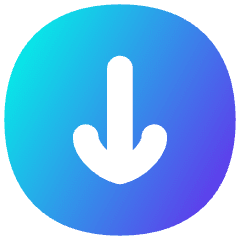 Line Arrow Down Circle 1 Icon from Flex Gradient Set