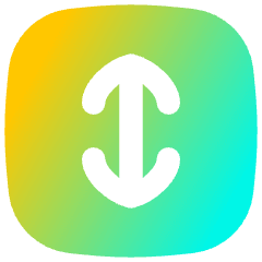 Line Arrow Fit To Height Square Icon from Flex Gradient Set