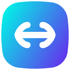 Line Arrow Fit To Width Square Icon from Flex Gradient Set
