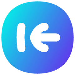 Line Arrow Left Circle 2 Icon from Flex Gradient Set