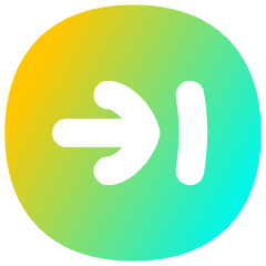 Line Arrow Right Circle 2 Icon from Flex Gradient Set