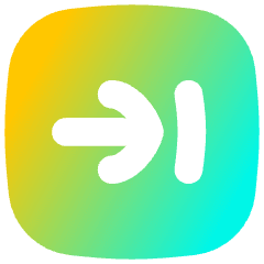 Line Arrow Right Square 2 Icon from Flex Gradient Set
