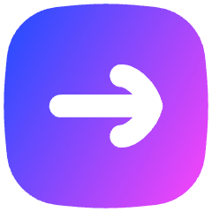 Line Arrow Right Square Icon from Flex Gradient Set