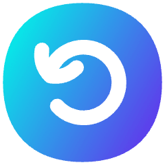Line Arrow Rotate Left Circle Icon from Flex Gradient Set