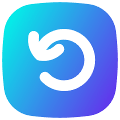 Line Arrow Rotate Left Square Icon from Flex Gradient Set