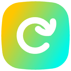 Line Arrow Rotate Right Square Icon from Flex Gradient Set