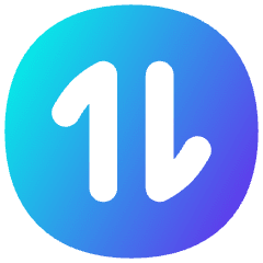 Line Arrow Transfer Vertical Circle 1 Icon from Flex Gradient Set