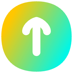 Line Arrow Up Circle 1 Icon from Flex Gradient Set