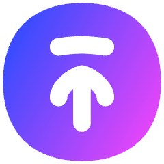Line Arrow Up Circle 2 Icon from Flex Gradient Set