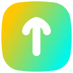 Line Arrow Up Square Icon from Flex Gradient Set