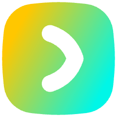 Tailless Line Arrow Right Square Icon from Flex Gradient Set