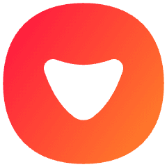 Tailless Triangle Arrow Down Circle Icon from Flex Gradient Set