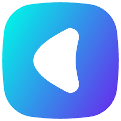 Tailless Triangle Arrow Left Square Icon from Flex Gradient Set