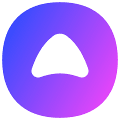 Tailless Triangle Arrow Up Circle Icon from Flex Gradient Set