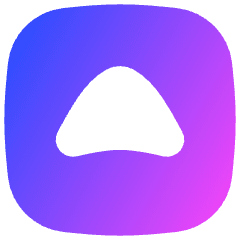 Tailless Triangle Arrow Up Square Icon from Flex Gradient Set