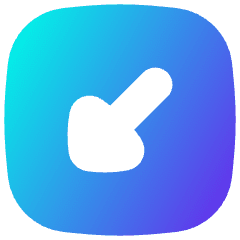 Triangle Arrow Diagonal Bottom Left Square Icon from Flex Gradient Set
