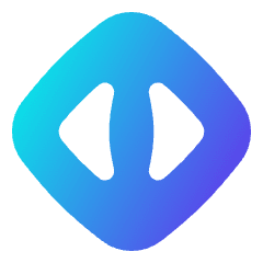 Triangle Arrow Expand Horizontal Diamond Icon from Flex Gradient Set