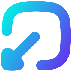 Triangle Arrow Minimize Window 1 Icon from Flex Gradient Set