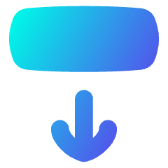 Line Arrow Move Down 2 Icon from Flex Gradient Set