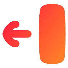 Line Arrow Move Left 2 Icon from Flex Gradient Set