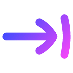 Line Arrow Move Right 1 Icon from Flex Gradient Set
