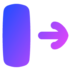 Line Arrow Move Right 2 Icon from Flex Gradient Set