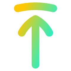 Line Arrow Move Up 1 Icon from Flex Gradient Set