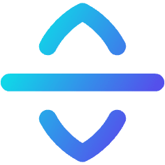 Line Arrow Move Vertical Icon from Flex Gradient Set