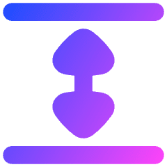 Triangle Arrow Expand Vertical Icon from Flex Gradient Set