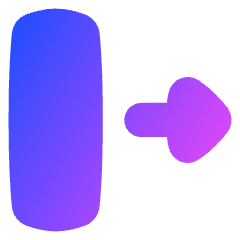 Triangle Arrow Move Right 2 Icon from Flex Gradient Set